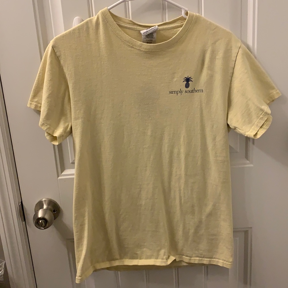 Yellow Simply Southern Pineapple T-shirt